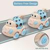 Baby Rattles 0 12 Months Car Toys for Infant Soft Rubber Push and Go Vehicles Toddler Rattle Car Friction Powered Truck Toy Gift