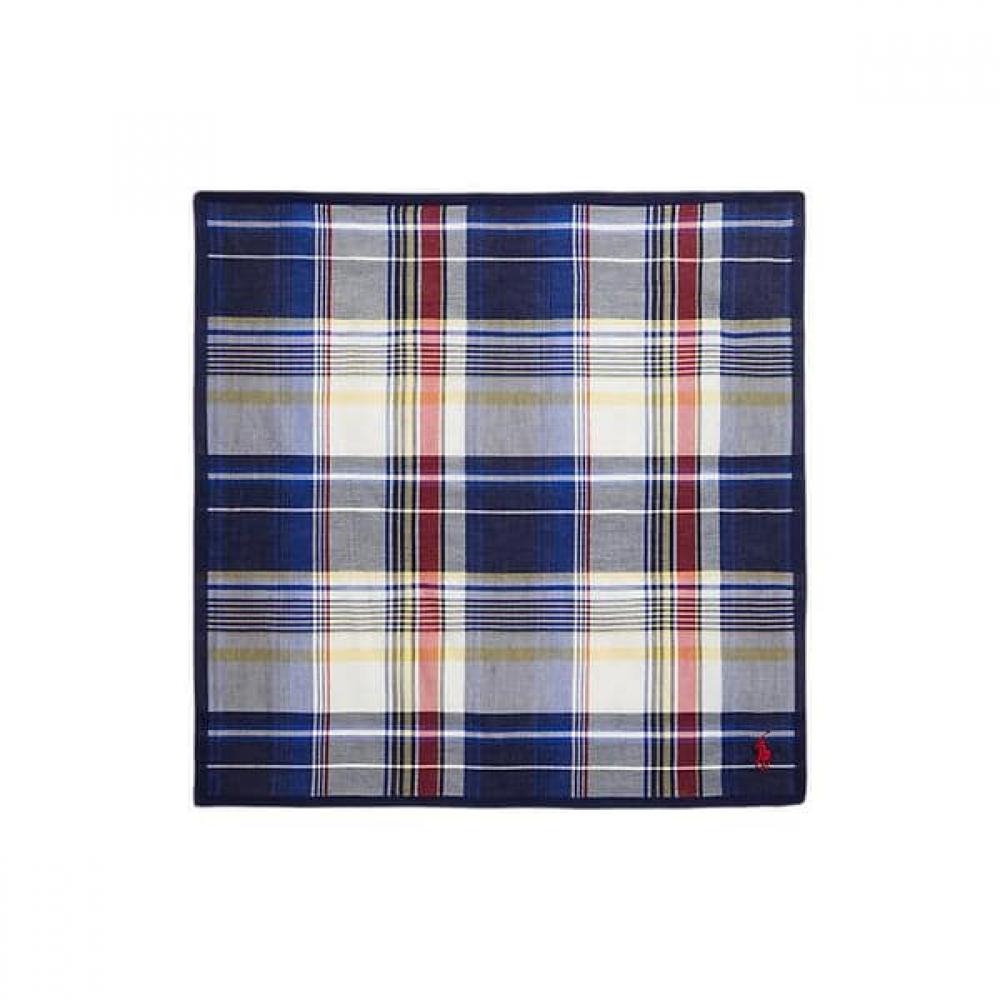 Polo Ralph Lauren Men S Plaid Cotton Handkerchief Mapoptw09120318410 ONE