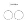 Ethnic Earrings Round Thin Circle Hinged Hoop Earrings 925 Silver Earrings Charm