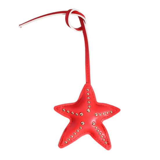 Keychain Pendant Hand-Stitched Rivets Imitation Leather Star Shape Lightweight Bag Charm Keys Suitcases Accessory