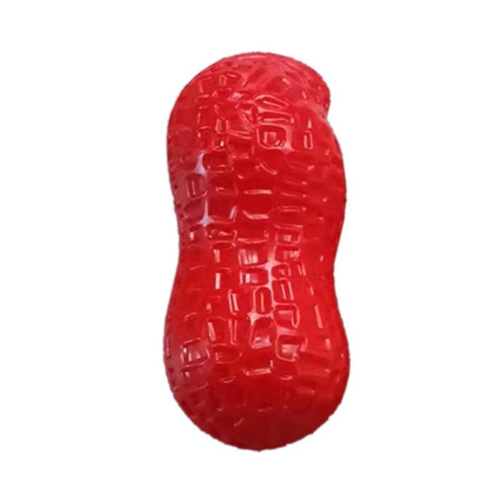 Tpr Peanut Dog Chew Toy Peanut Shape Dog Boredom Relief Toy Squeaky Dog Toy  Teeth Cleaning Chewing