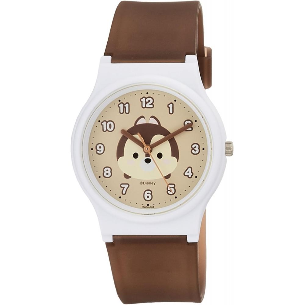 

QQ [QQ] Disney Collection TSUMTSUM Chip Watch HW00 005 для девочек коричневого цвета