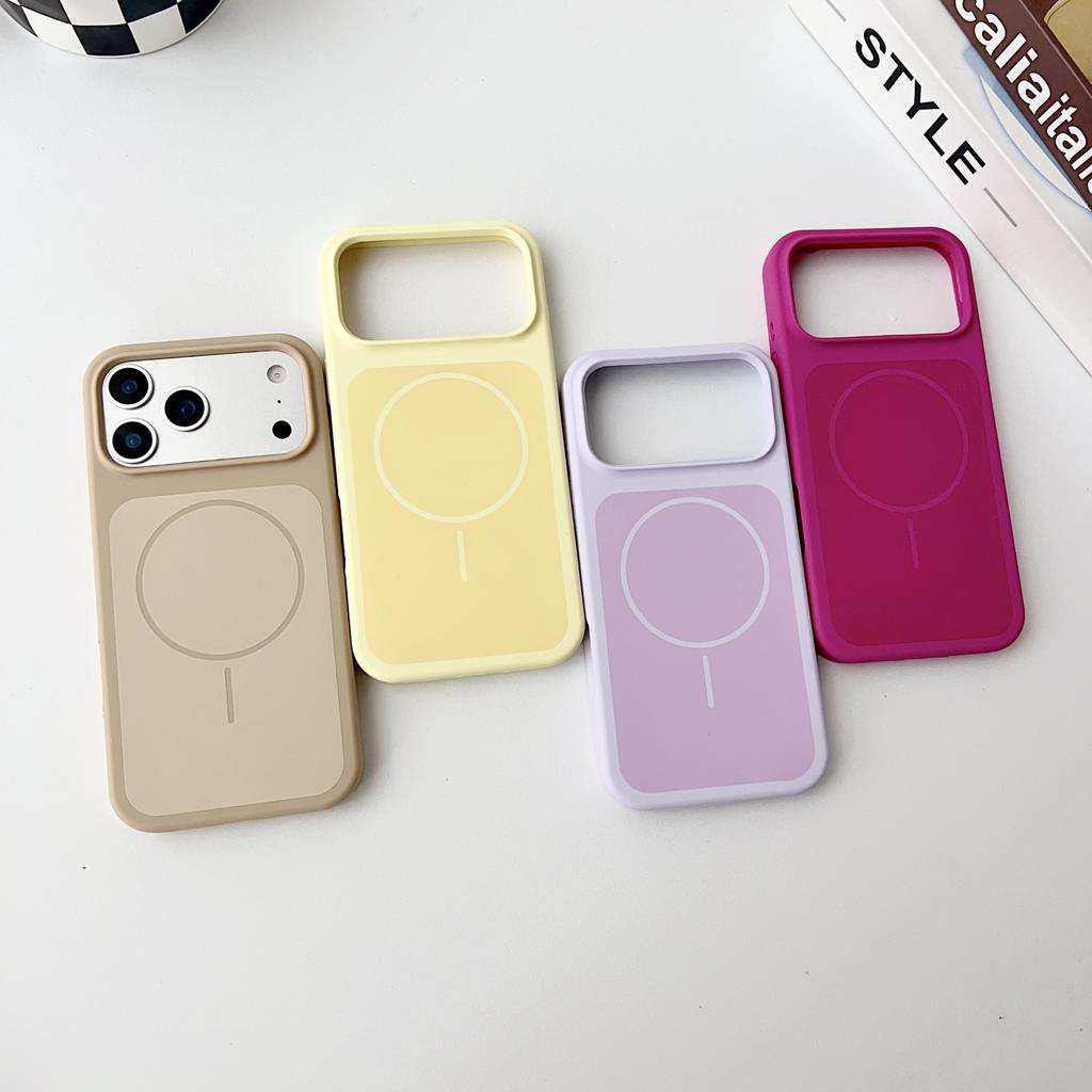 For iPhone 17 Pro Case Compatible with MagSafe Shockproof Silicone Phone Back Cover