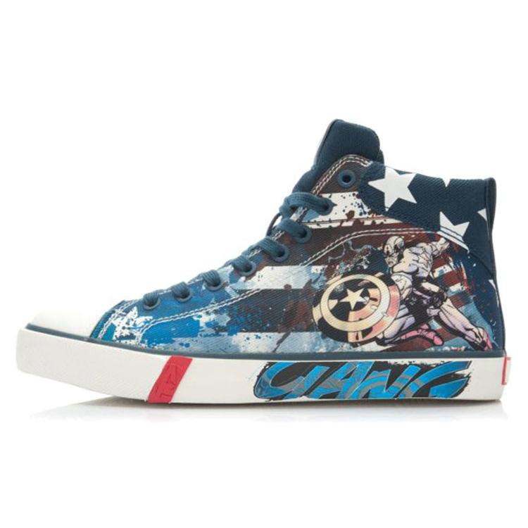 

New LINING Skateboard Shoes Women s High top Blue ALAK094-1 36