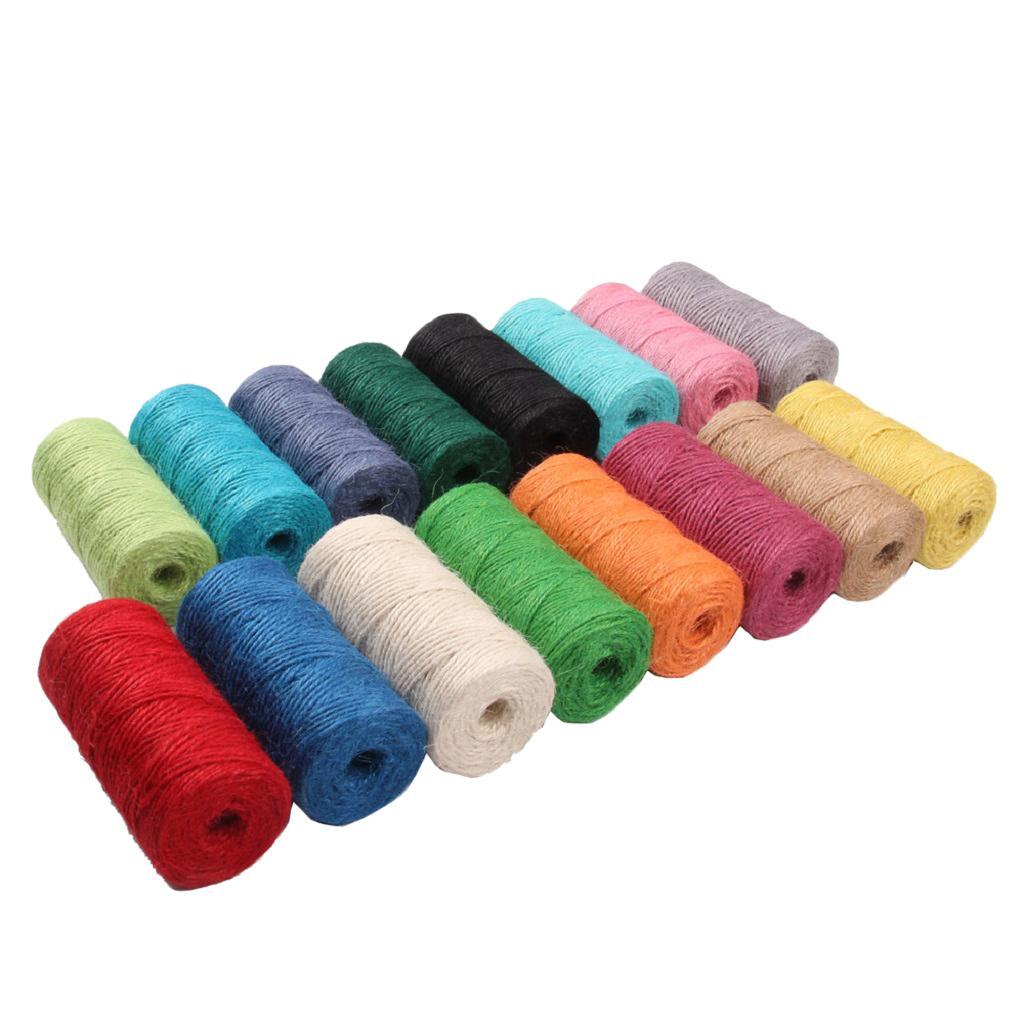 Versatile 100m Jute Cord 2mm String for Crafts DIY Gift Wrapping and Twine Rope Durable and Sustainable