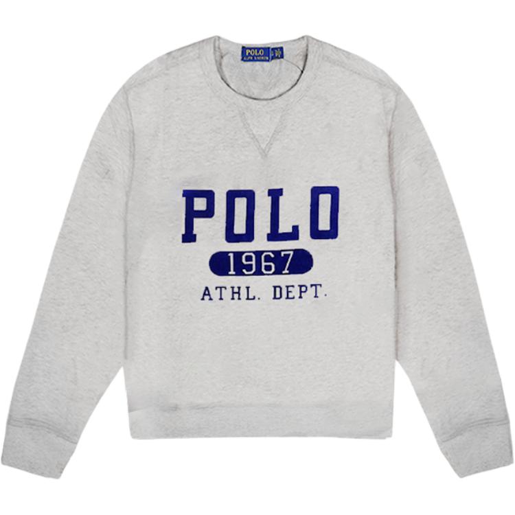 Polo Ralph Lauren Свитшот с принтом логотипа-буквы, с круглым вырезом, с длинным рукавом, мужской свитшот 710766798-007 S