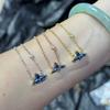 Elegant LV Monogram Halsband: Romb och Rund Blomma Vit Pärlemor Dam Nyckelbenskedja