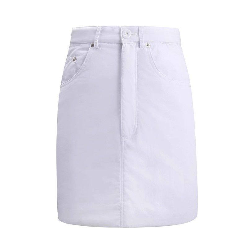 

Hailey Song Qian Loose Mid Length Long Length Silhouette Cotton Shirt hailey Quilted Skirt (Buy Single) L