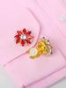 2Pcs Rhinestone Cufflinks Shirt Sleeve Button Covers Bling Crystal Button Clips For Dresses And Shirts Button Decoration Buttons