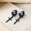 Stylish Stainless Steel Cross Pendant Earrings Non-Fading Stud Earrings