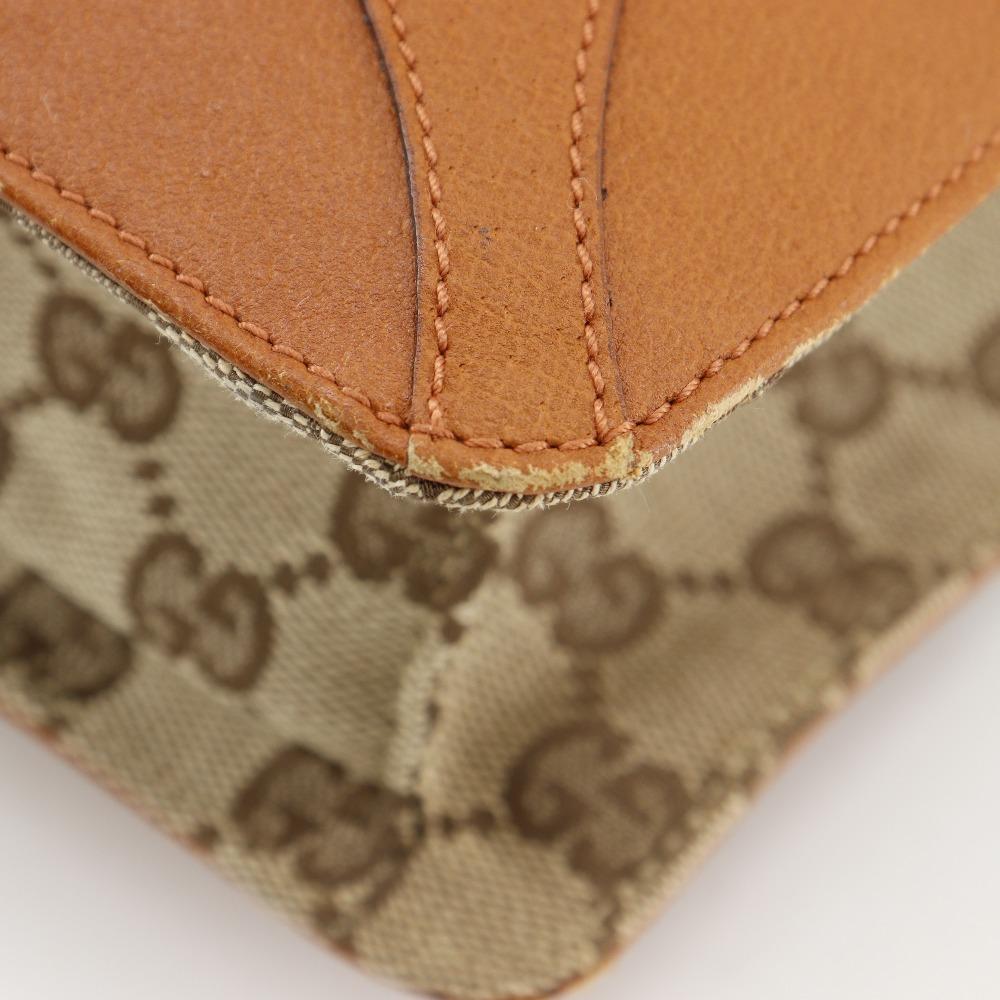 GUCCI Tote Bag Handbag 120898 Brown GG canvas unisex Used