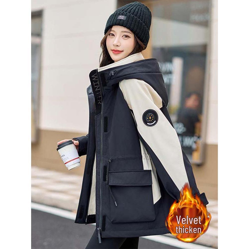 2025 Women's Fleece-Lined Parka: Extra Thick, Loose-Fit Winter Windbreaker