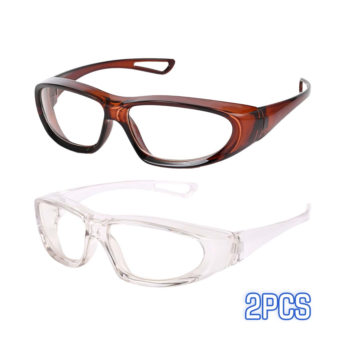 Anti Fog Safety Glasses - Scratch Resistant Wrap Around Eyewear, Polycarbonate ANSI Z87.1 Impact Resistant Lens