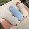Almohada Corporal de Peluche de Foca Larga No Tóxica Cojín Relleno de Animales Creativo Cojín Decorativo Suave para Sofá Cojín Grande para Dormir Decoración
