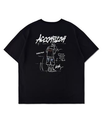BUNKERBUSTER Accomplish Drawing Short Sleeve T-Shirt Mq2Tu246_Black