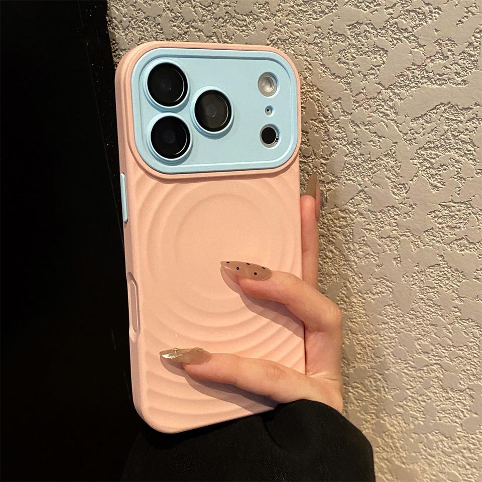 

Candy Big Windows Magnetic Phone Case For iPhone 17 13 14 15 16 Pro Max Air Magsafe Official Shockproof Protector Cover For iPhone 16