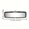 1Pc Chic Crystal-Encrusted Car Makeup Mirror - Ultra-Thin, Sunshade Design for All Vehicles, Durable ABS Plastic
