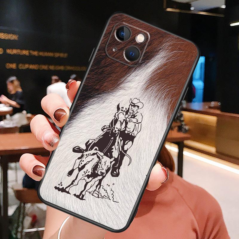 Western Cowgirl Cowboy Phone Case For iPhone 16 Pro Max 15 14 13 11 12 Pro Max Plus 12 13 Mini XR 16e Funda Cover