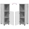 Bathroom Cabinet with Storage Grey Sonoma 30 x 35 x 95 cm