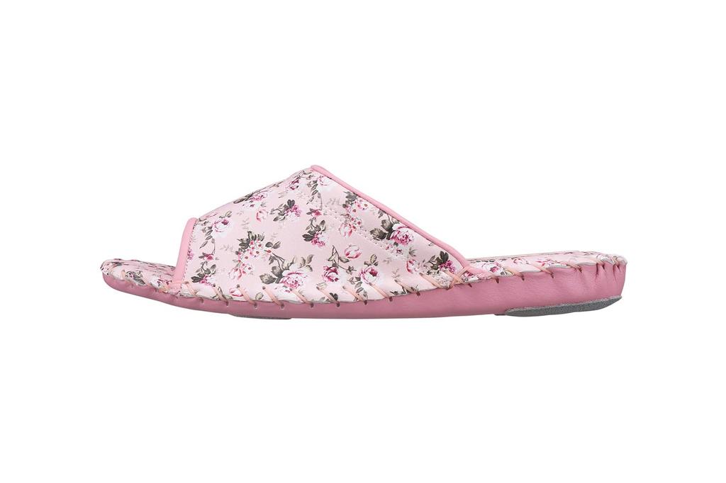Pansy 9521 Floral Indoor Size Ivory Women's Hand-Knitted Shoes, Antibacterial, L,