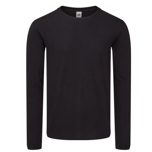 FRUIT OF THE LOOM Herre Iconic 150 Classic Langermet T-skjorte