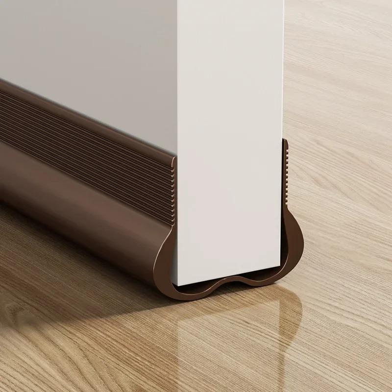

1PC PVC Flexible Door Bottom Sealing Strip Under Door Draft Stopper Sealing Strip OundProof Gasket Weatherstrip Draft Guard 93cm коричневий