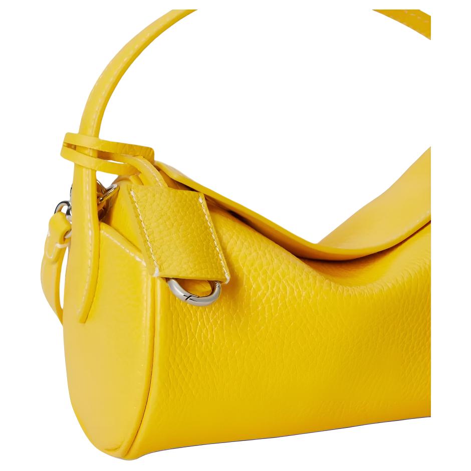 Polo Ralph Lauren Polo Play Solid Design Leather Tote Bag Small Women handbags Yellow WAPOBAG03920009