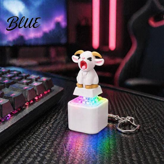 Clicker with Light Sound 1/2/3Pcs Screaming Goat Keyboard Fidget Toy Rechargeable Sheep Finger Toy Sound Animal Push Button Decompression