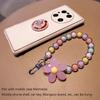 1 Stück Bunte Blume Perlen Handy Charm Strap Kette Lanyard Frauen Mädchen