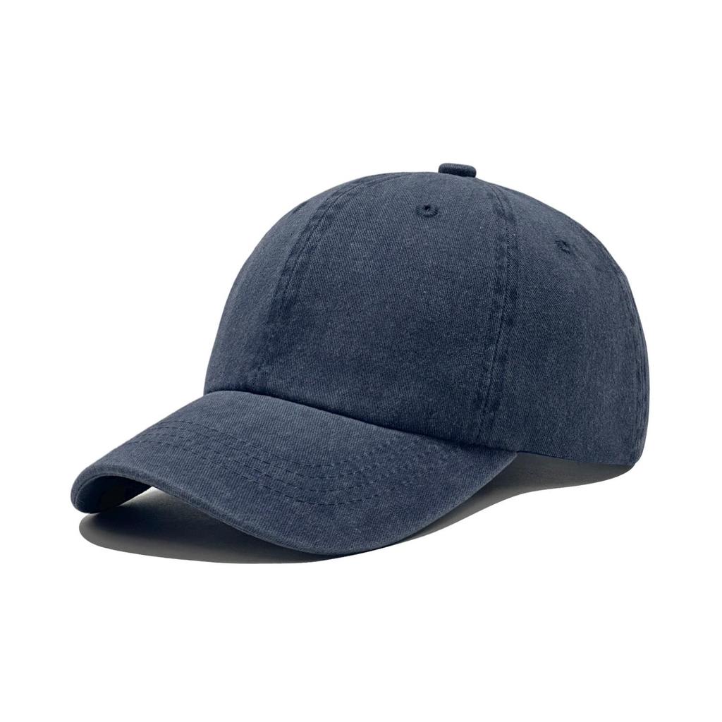 Pure Cotton Washed Baseball Cap: Breathable, Soft, UV Protection, Duckbill Design, Quality Assured Embroidery.