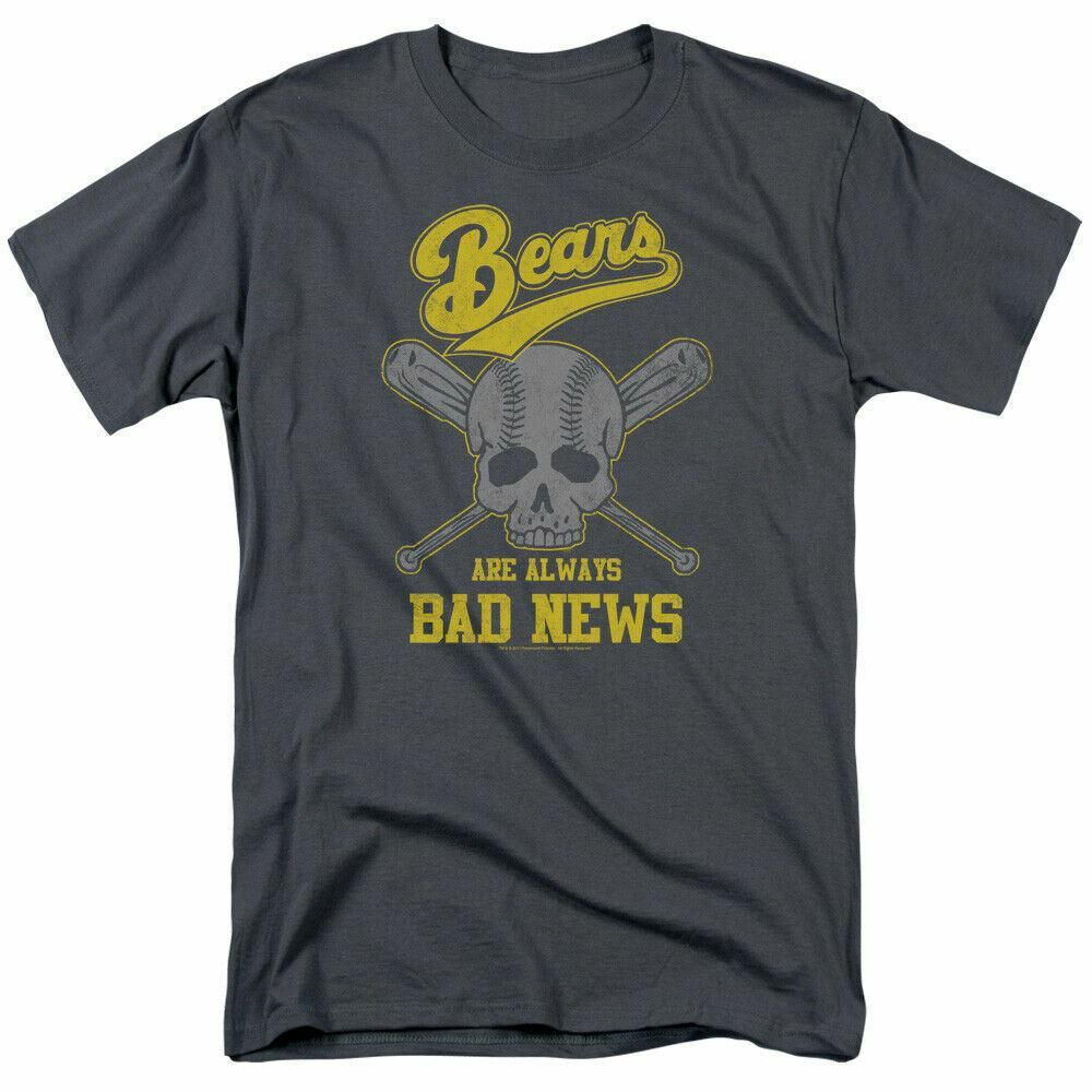 26 The Bad News Bears Always Bad News T Shirt Mens Licensed Retro Movie Charcoal Unisex T-Shirt XXXXL