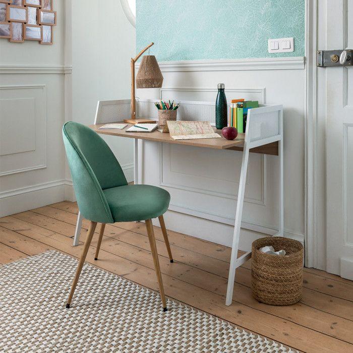 Lot de 2 chaises velours "Slano" Atmosphera - Céladon