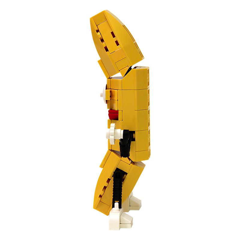 Gobricks Moc Funny Dancing Banana Building Block Creativity Action Dance Banana Fruit Interactive Assemble Toys Children Gift