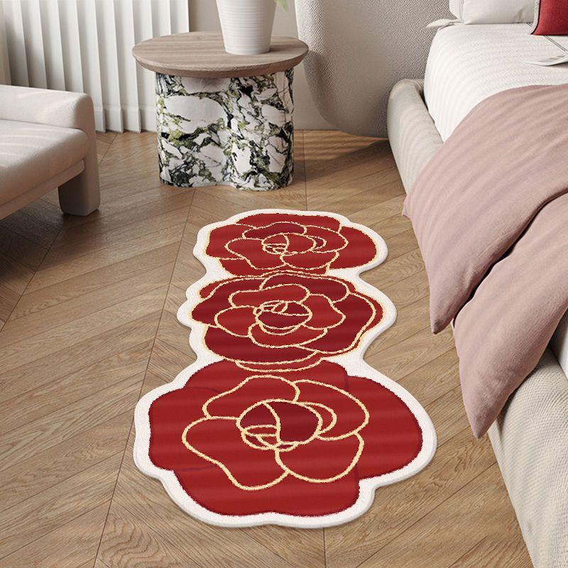 Domů Koberec Červený květ Slavnostní ložnice Deka u postele Obývací pokoj Podložka na podlahu Pohovka Podložka na konferenční stolek