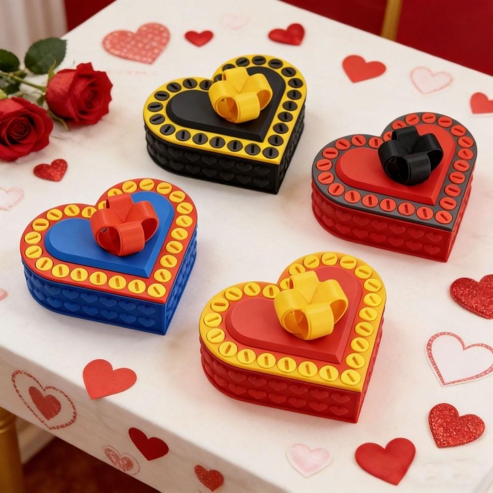 Heart Shaped Annoying Gift Box Funny Detachable 3 D Printed Box with Screws Ornaments Prank Screw Box Surprise Present