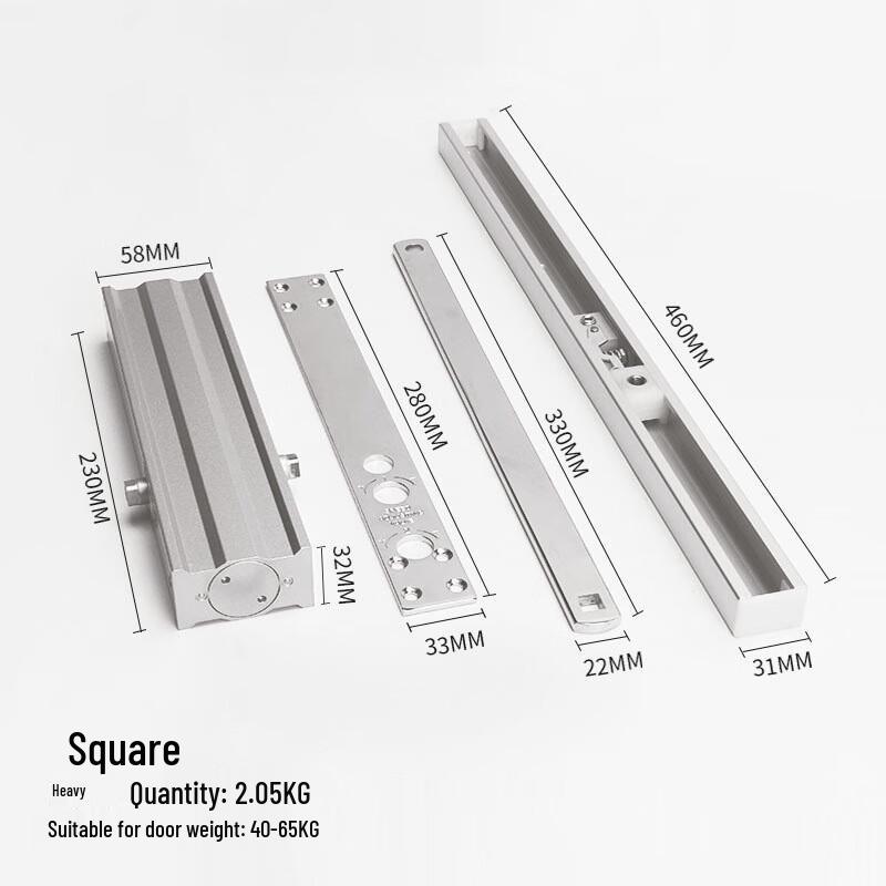 Shengbai Скрытый квадратный доводчик двери