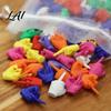 Mini Middle Finger Set 25/50/100Pcs 3D Printed Set Tiny Colorful for Desk Decor Miniature Hand Gesture Figurine Gag Gift Party Favors Decoration