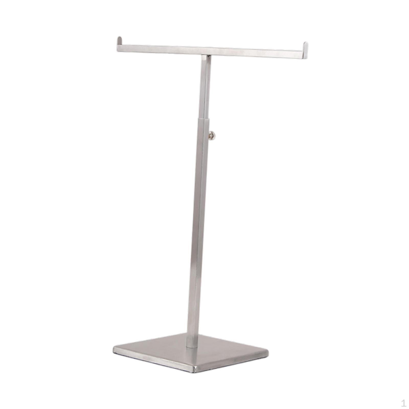 

Подставка для кошельков Двойной крючок Подвесная Регулируемая высота, Башня для украшений в форме буквы Т для серебряный