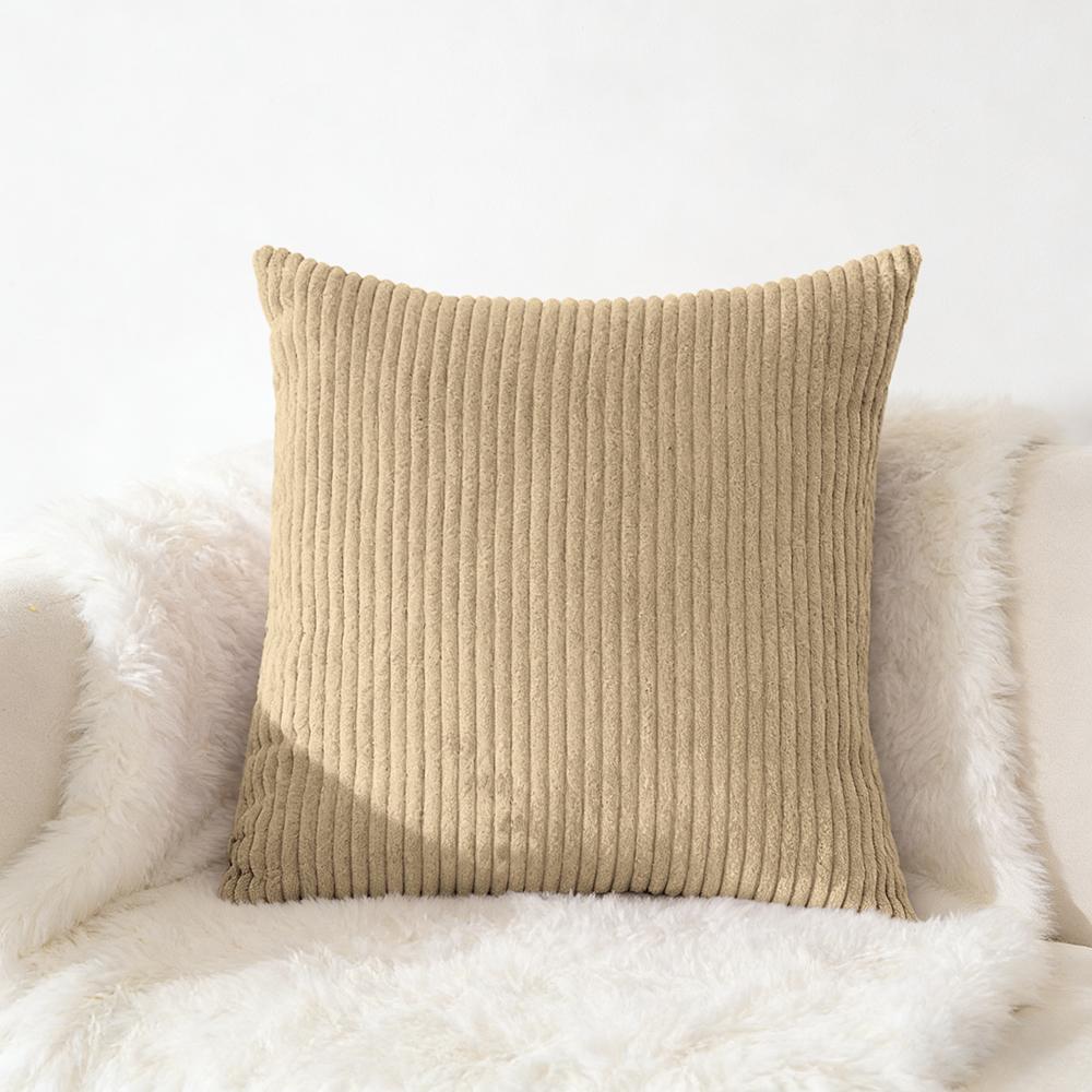 Cord Kissenbezug 40x40 45x45 50x50cm Weicher Plüsch Flanell Kissenbezug Flauschiger Sofakissenbezug für Sofa Wohnzimmer Dekoration