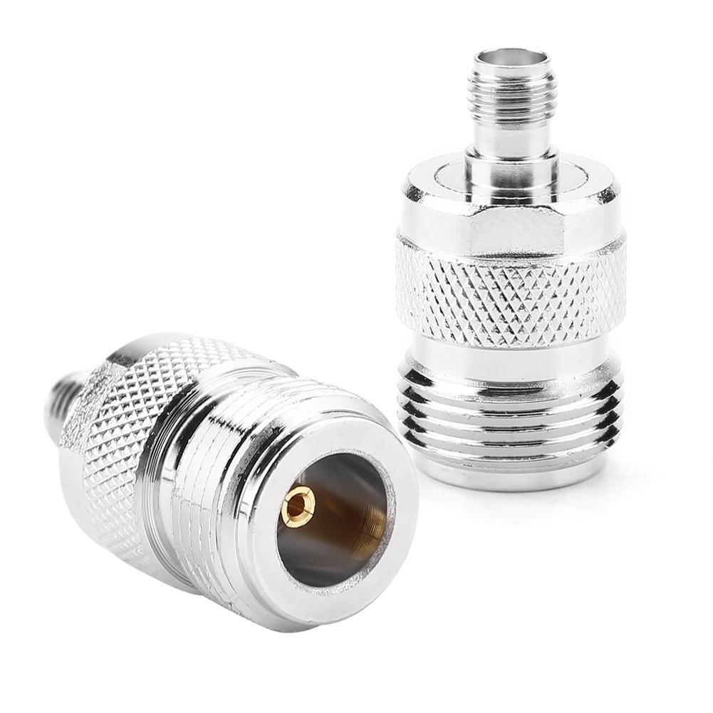 2pcs Type N Female To SMA Female RF Connector Coaxial Adapter Test Converter