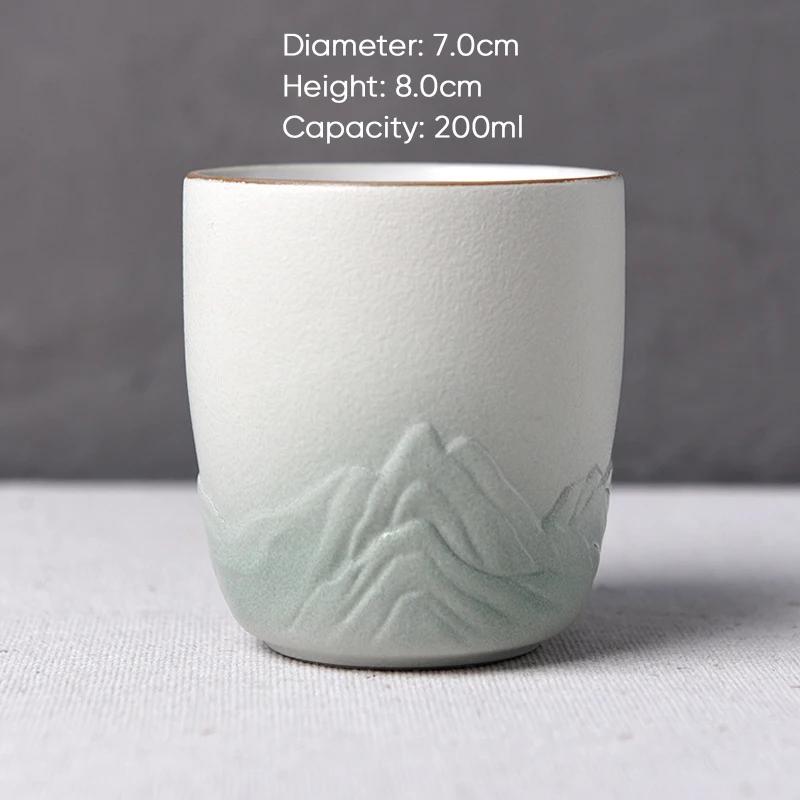 Retro Style Latte Coffee Cup,Espresso Cups,Household Ceramic Tea Cup,Pottery Coffee Mug, Afternoon Teacup Mugs,Wholesale,1Pc