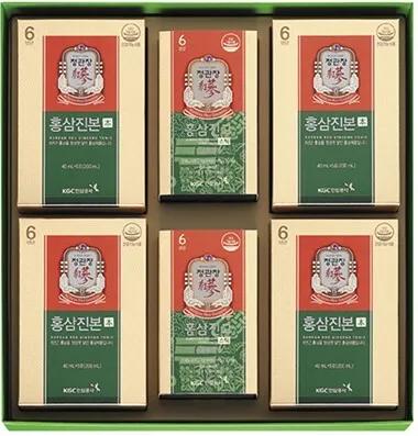 KGC Daborok Jinsimpyeonhaengbok Set (Korean Red Ginseng Tonic 20 Pouches, Honey Paste Daily Stick 10g*20 Sticks)(40-day Supply)