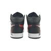 Jordan Air Jordan 1 Mid SE 'Panda Elephant' Abrasion Resistant Mid Top Vintage Basketball Shoes Men's Black Red FB9911-001(Team1284- S)