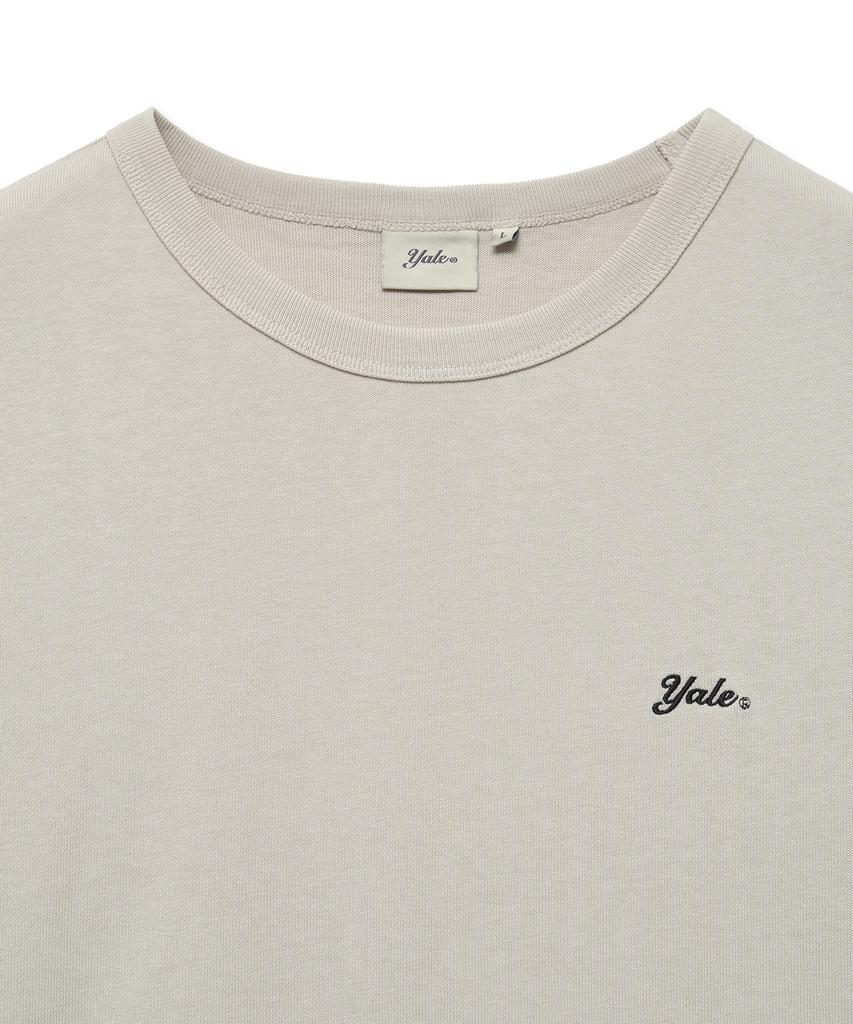 YALE [2Pack] Heavyweight Snell Logo Short Sleeve T-Shirt_White/Warm Gray