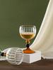 Trompete Hoher Stiel Glasbecher Hitzebeständiges Weinglas Saft- und Champagnerglas Haushaltsgebrauch Stilvoll Kreatives Geschenk