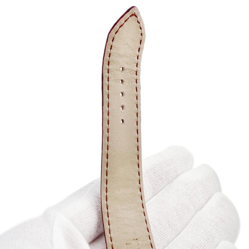 Used Rolex ROLEX Watch Parts Genuine Croco Band Crocodile Wine Red Short Length Replacement Leather Belt Spare Replacement Spare Strap 20mm Wine Red