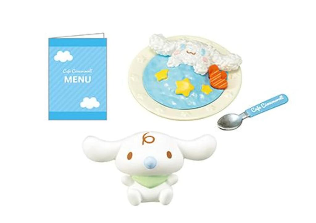 Персонажи Sanrio Cinnamoroll Кафе-терраса «Семицветное небо» Коробка-продукт 8 видов 8 штук Re-Ment