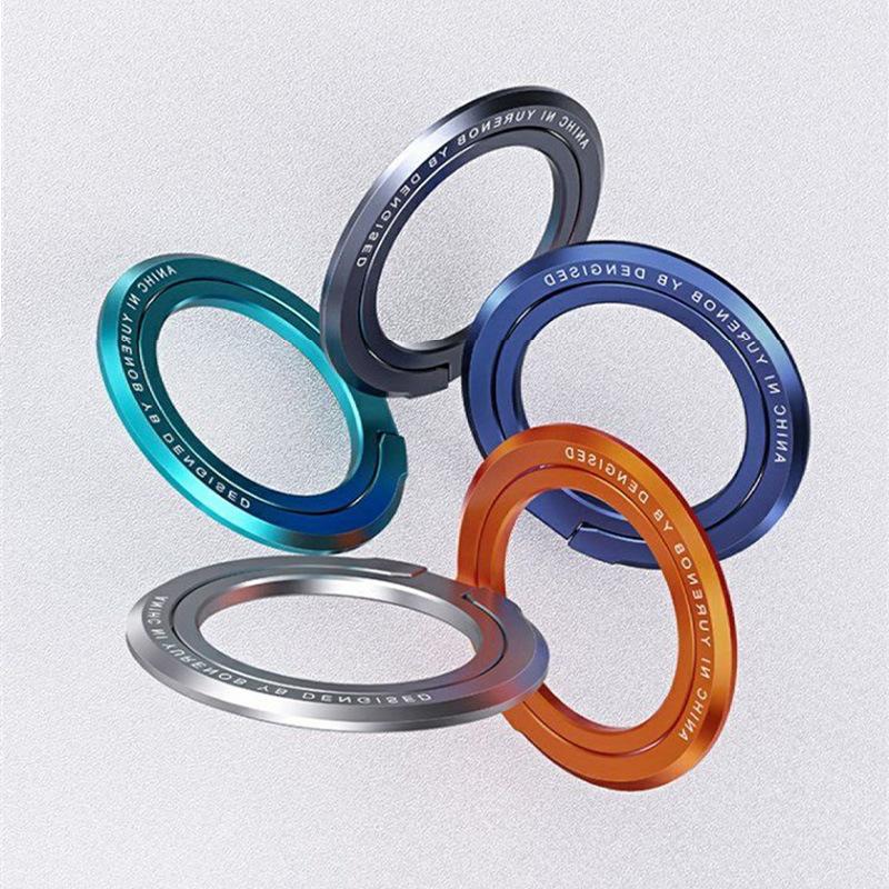Magnetic phone ring holder, detachable phone holder, phone grip holder suitable for iPhone MagSafe, Samsung, and Xiaomi