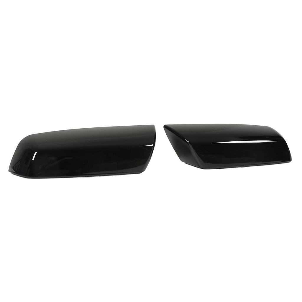 Rear View Mirror Cover Cap Glossy Surface Mirror Decoration Protector Cap Replacement for Silverado 1500 2014‑19 Glossy