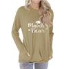 YYFS Women's Fashion Casual Spring Autumn Long Sleeve O-Neck Blouses & Shirts